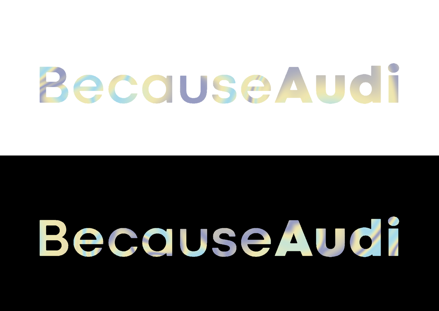 Sticker - BECAUSE AUDI
