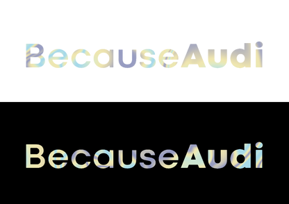 Sticker - BECAUSE AUDI