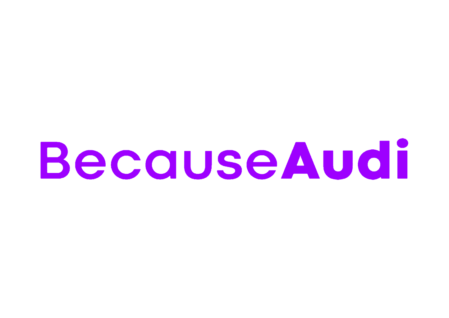 Sticker - BECAUSE AUDI
