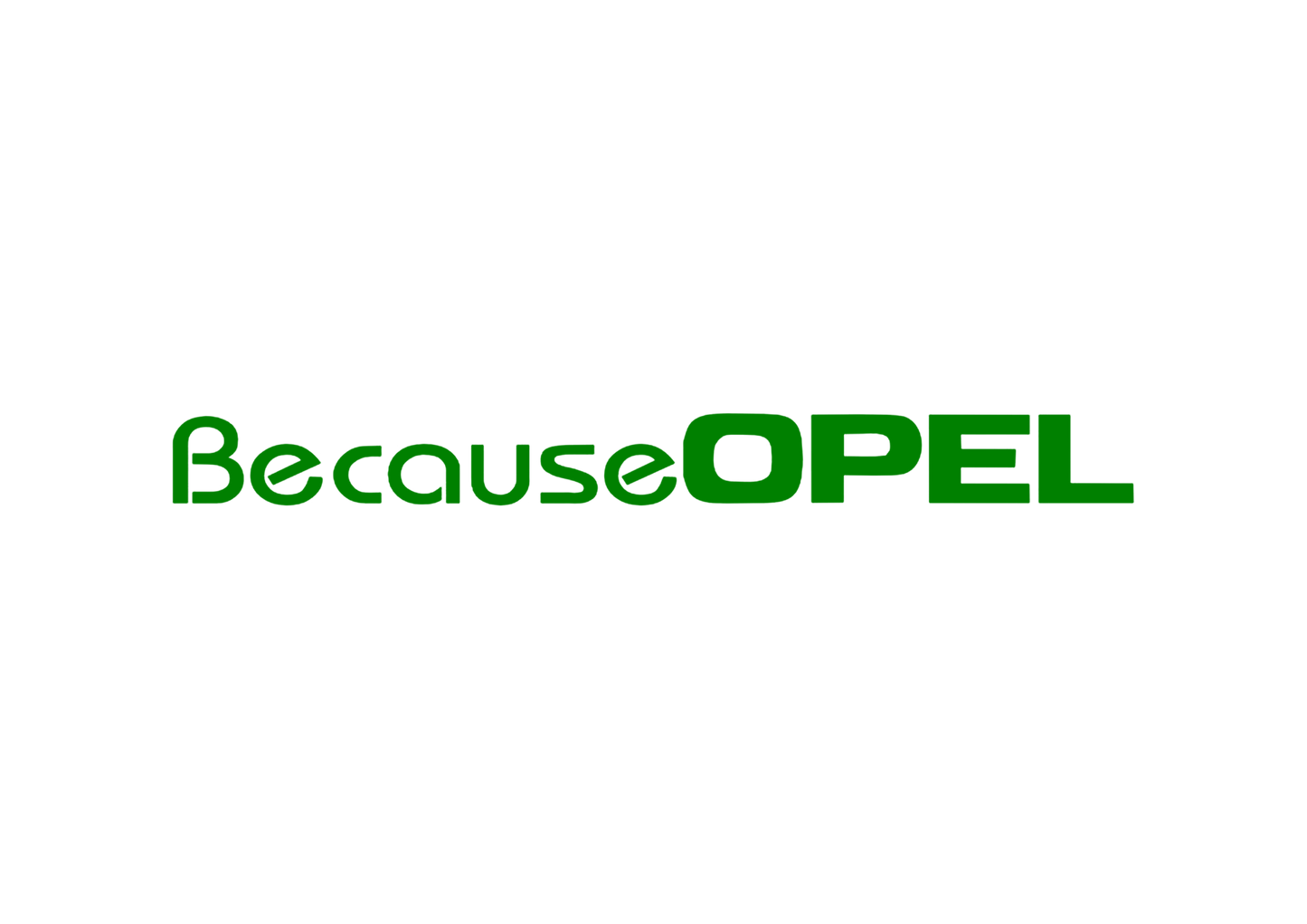 Sticker - BECAUSE OPEL