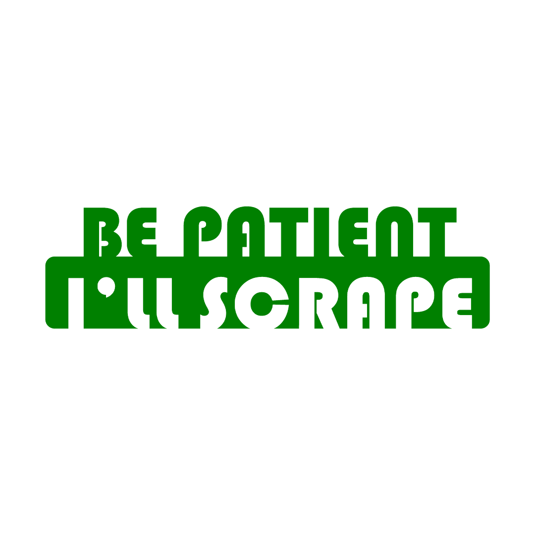 Sticker - BE PATIENT I'LL SCRAPE