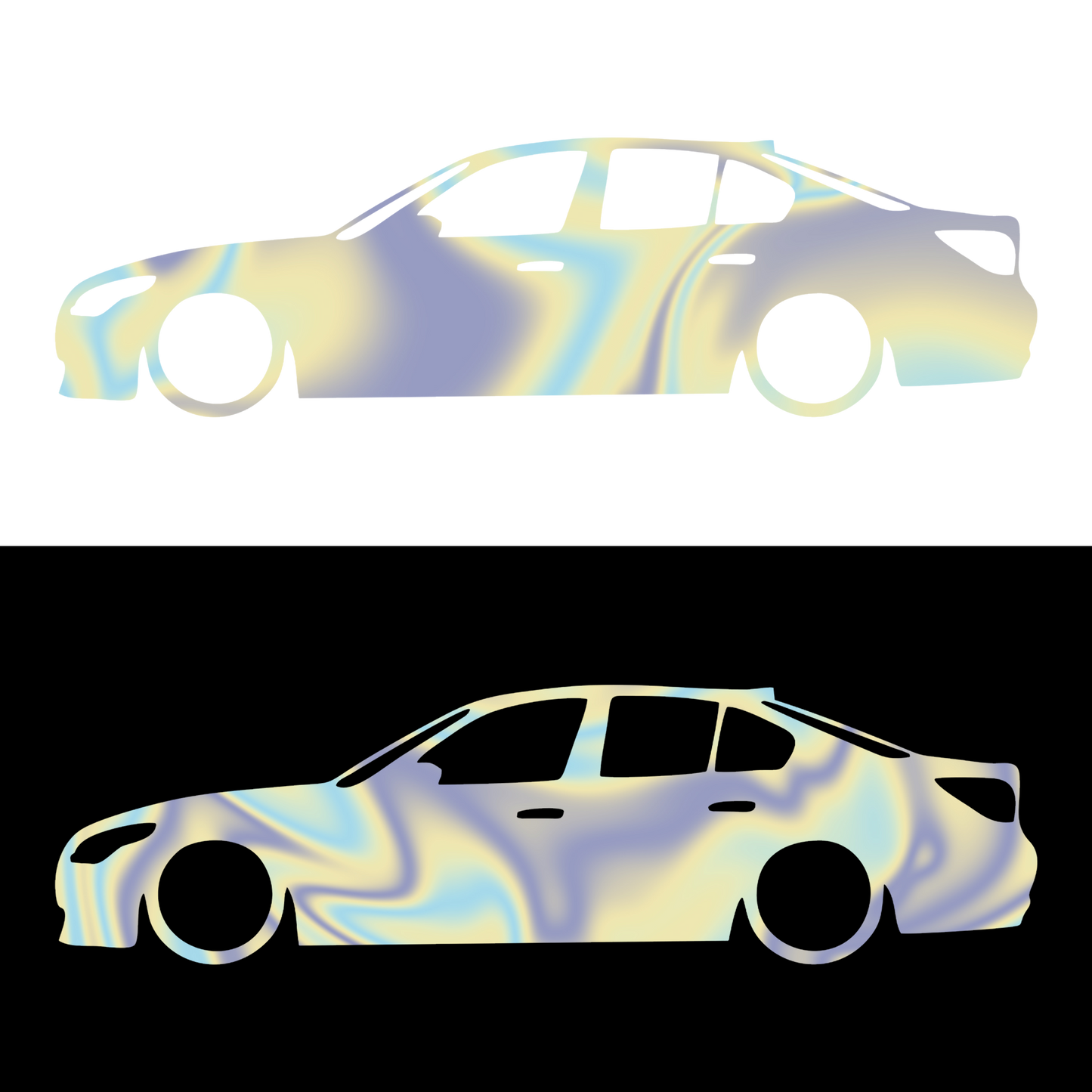 Sticker - BMW E60 SILUETA