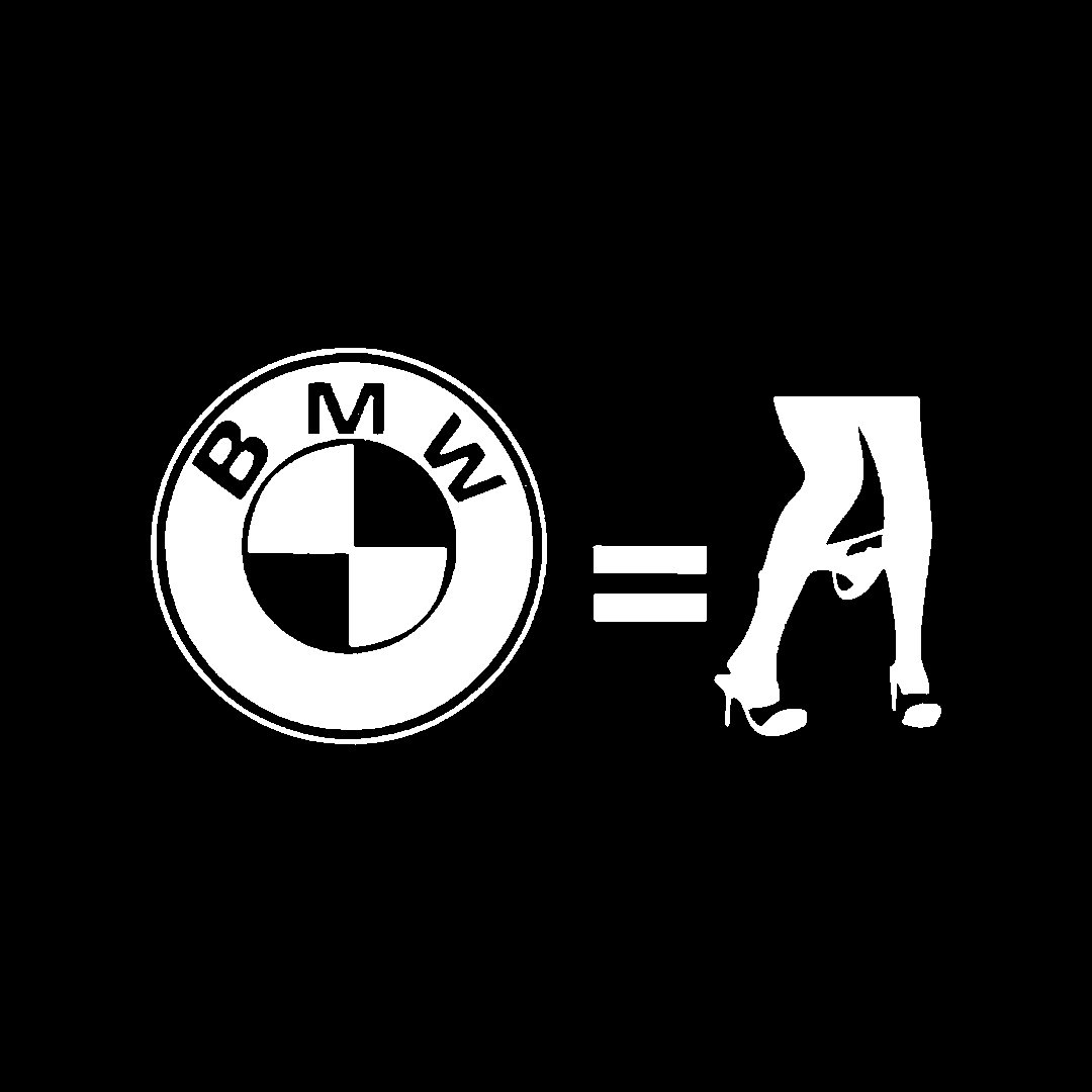 Sticker - BMW = NO CLOTHES