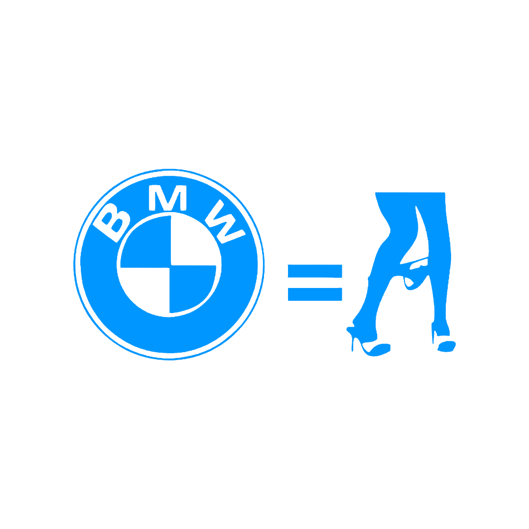 Sticker - BMW = NO CLOTHES
