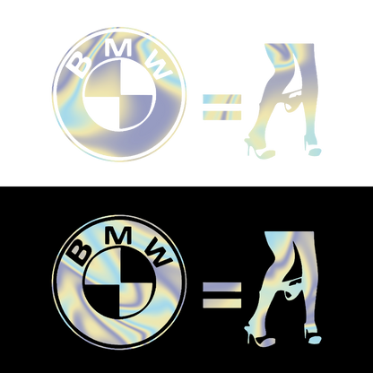 Sticker - BMW = NO CLOTHES