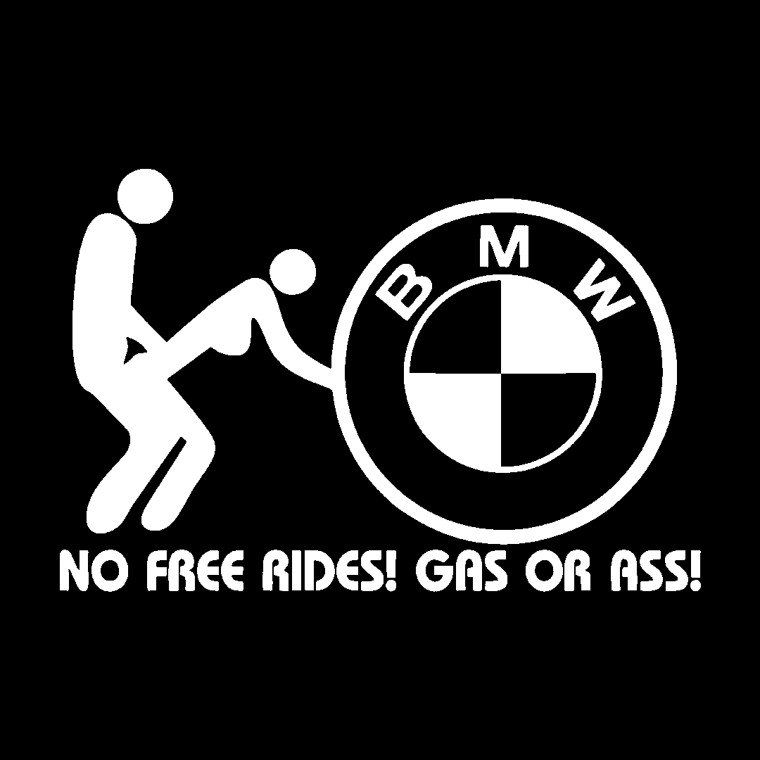 Sticker - BMW NO FREE RIDES 2