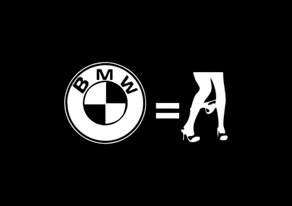 Sticker - BMW = NO CLOTHES