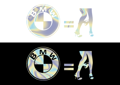 Sticker - BMW = NO CLOTHES