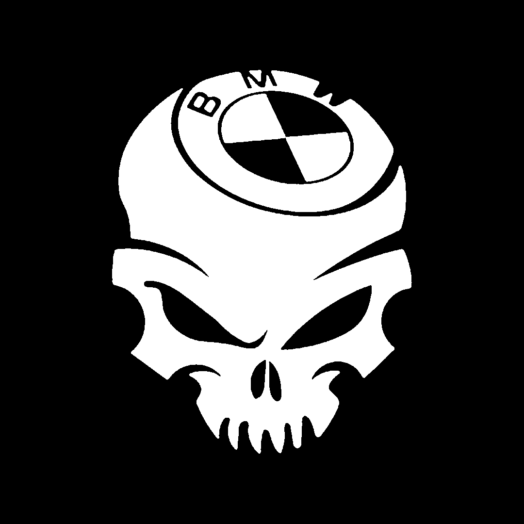 Sticker - BMW SKULL 2