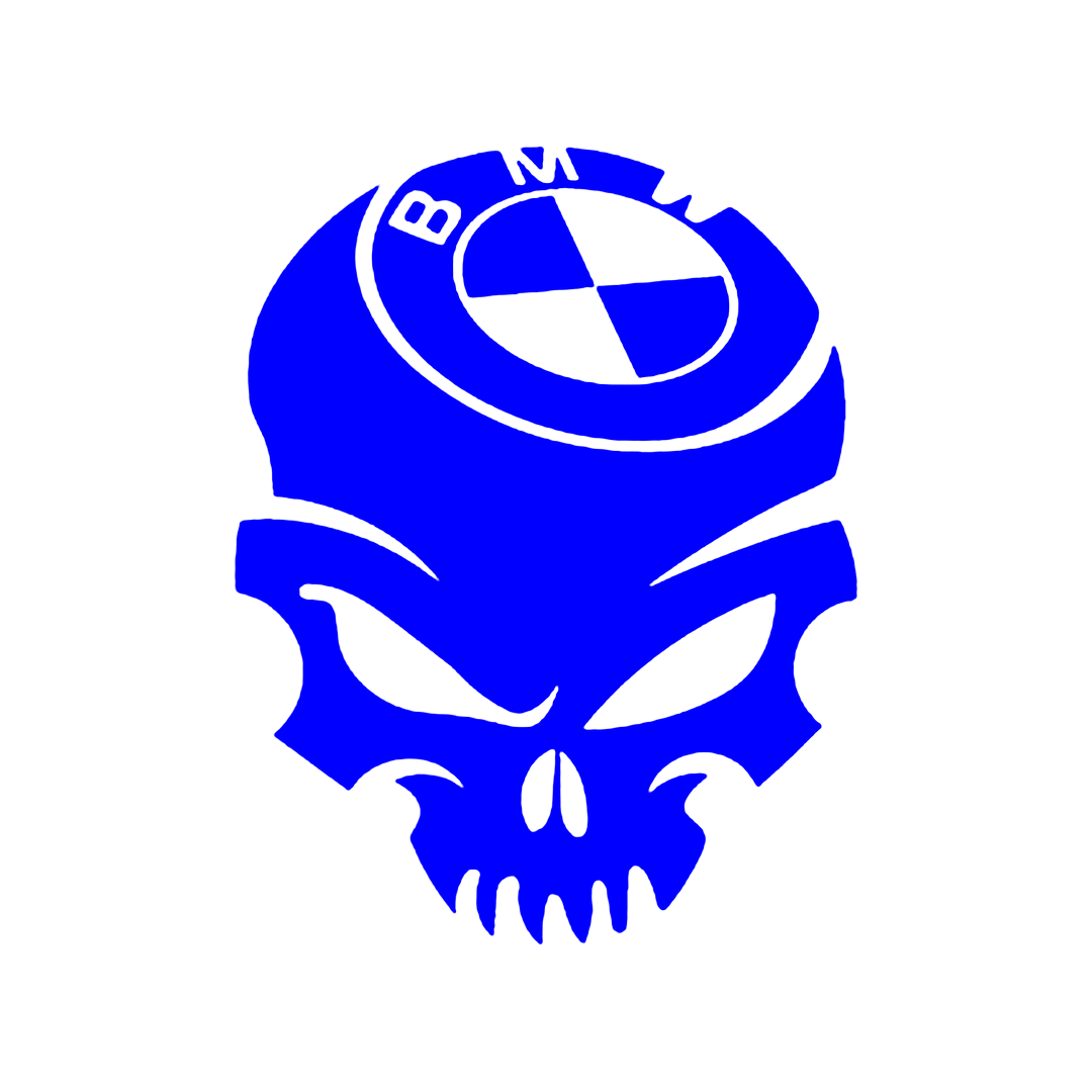 Sticker - BMW SKULL 2