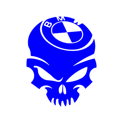 Sticker - BMW SKULL 2