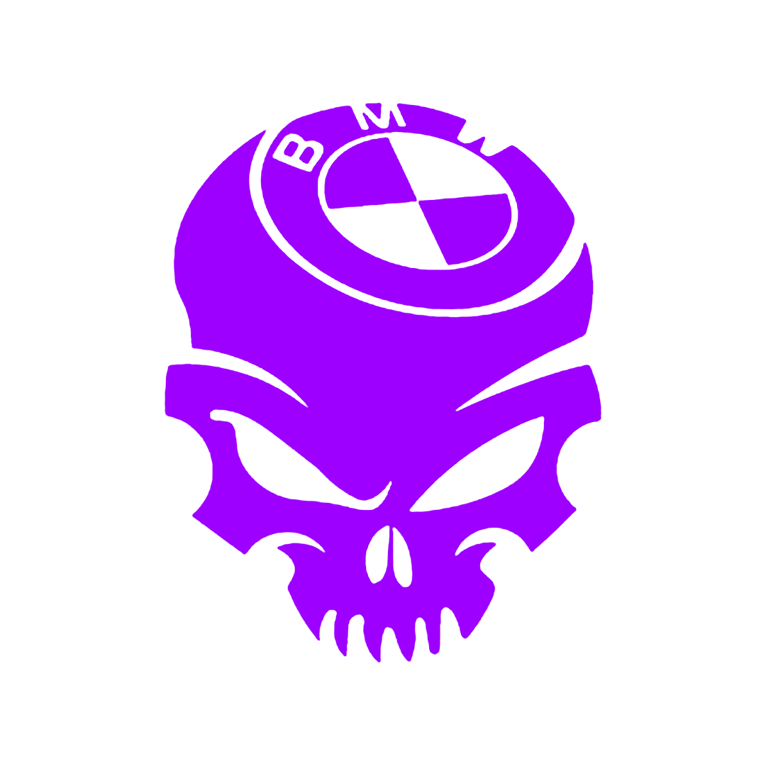 Sticker - BMW SKULL 2