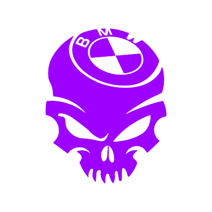 Sticker - BMW SKULL 2