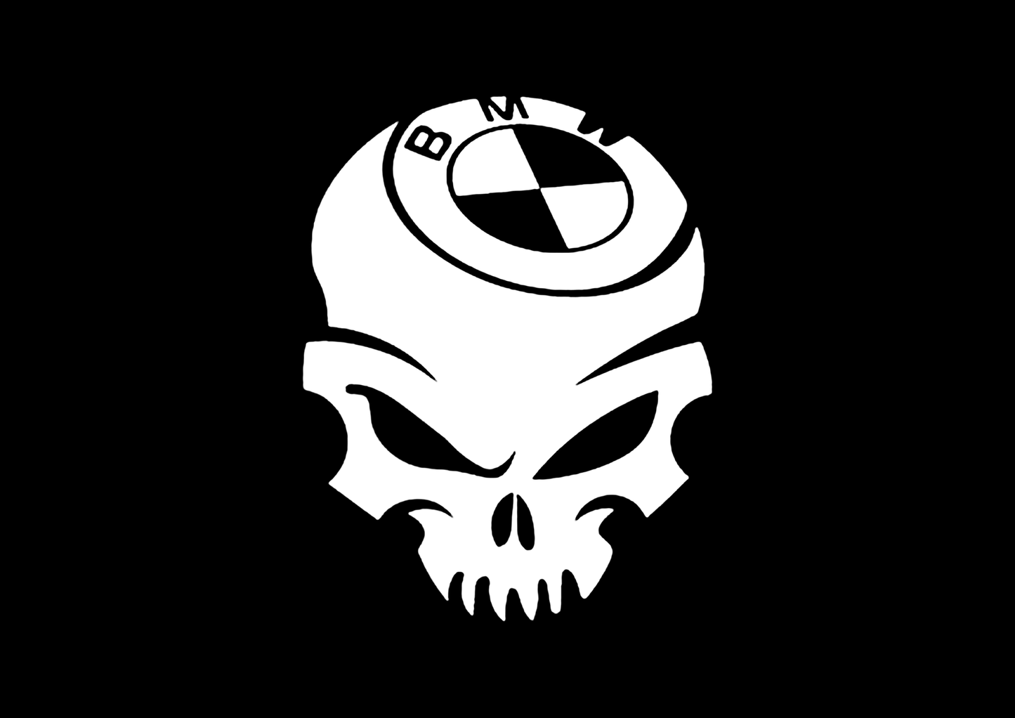 Sticker - BMW SKULL 2