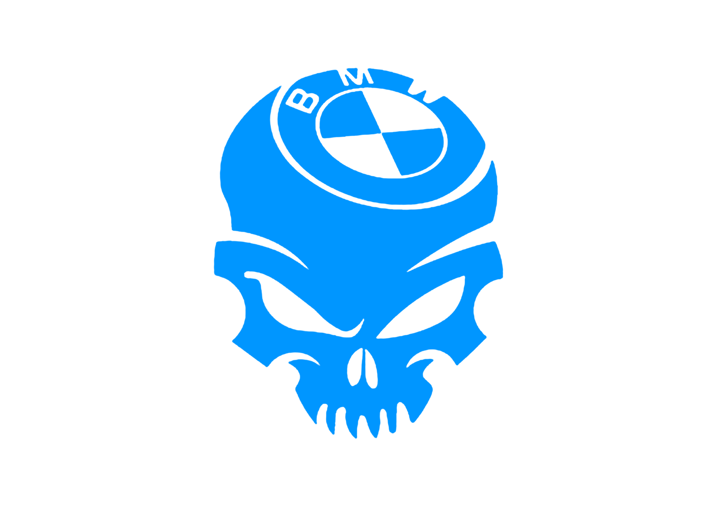 Sticker - BMW SKULL 2