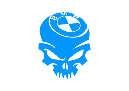 Sticker - BMW SKULL 2