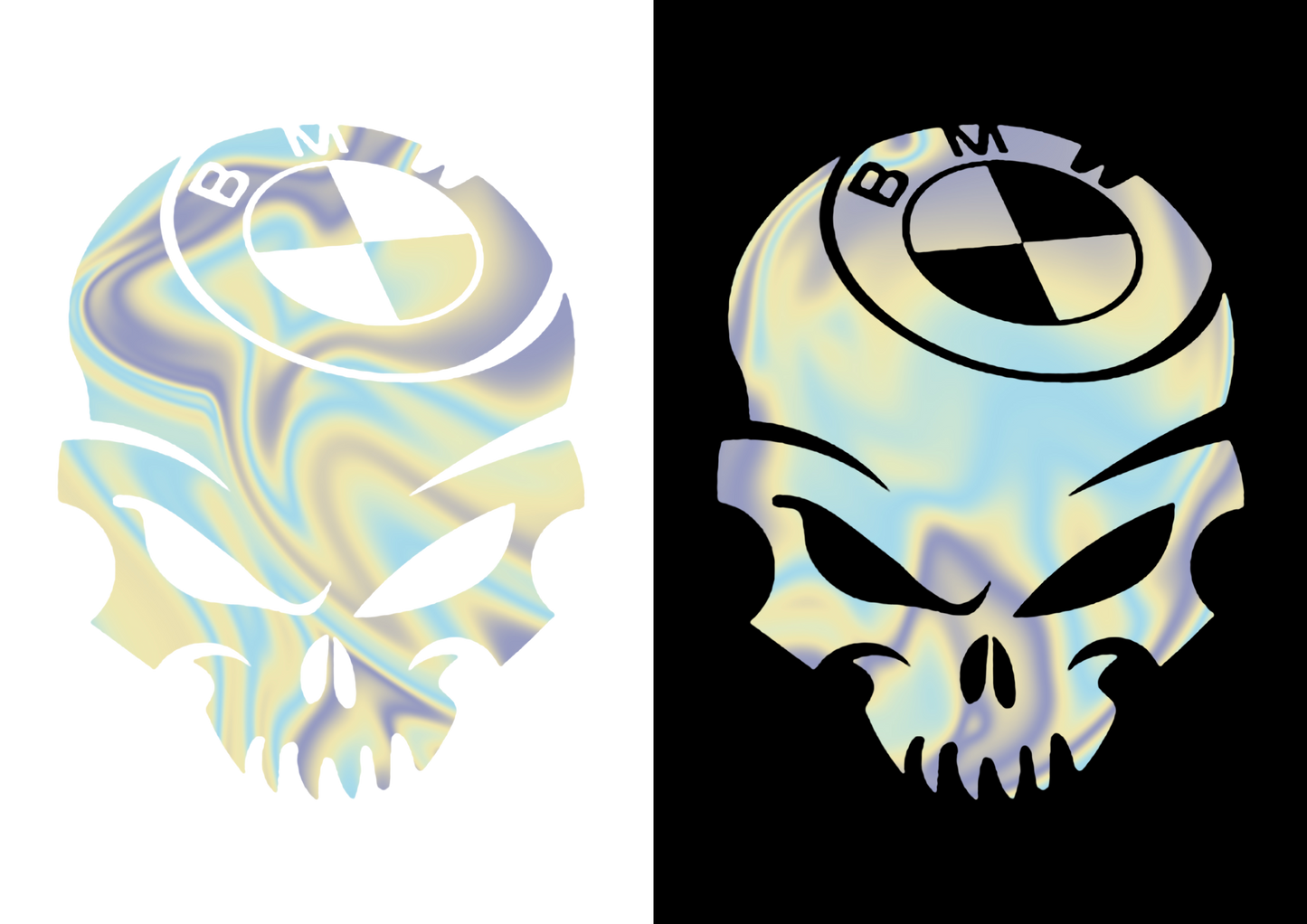 Sticker - BMW SKULL 2