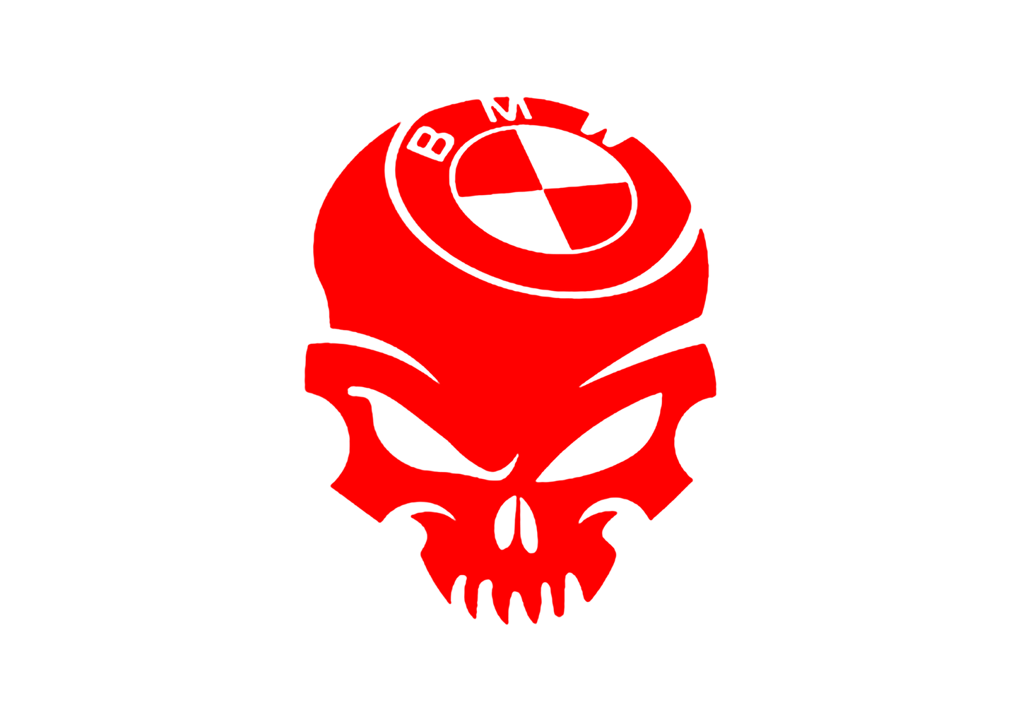 Sticker - BMW SKULL 2