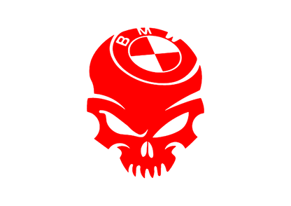 Sticker - BMW SKULL 2