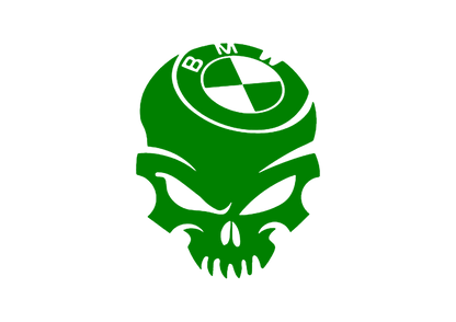 Sticker - BMW SKULL 2
