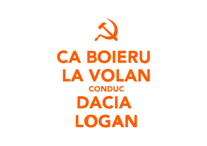 Sticker - CA BOIERU LA VOLAN