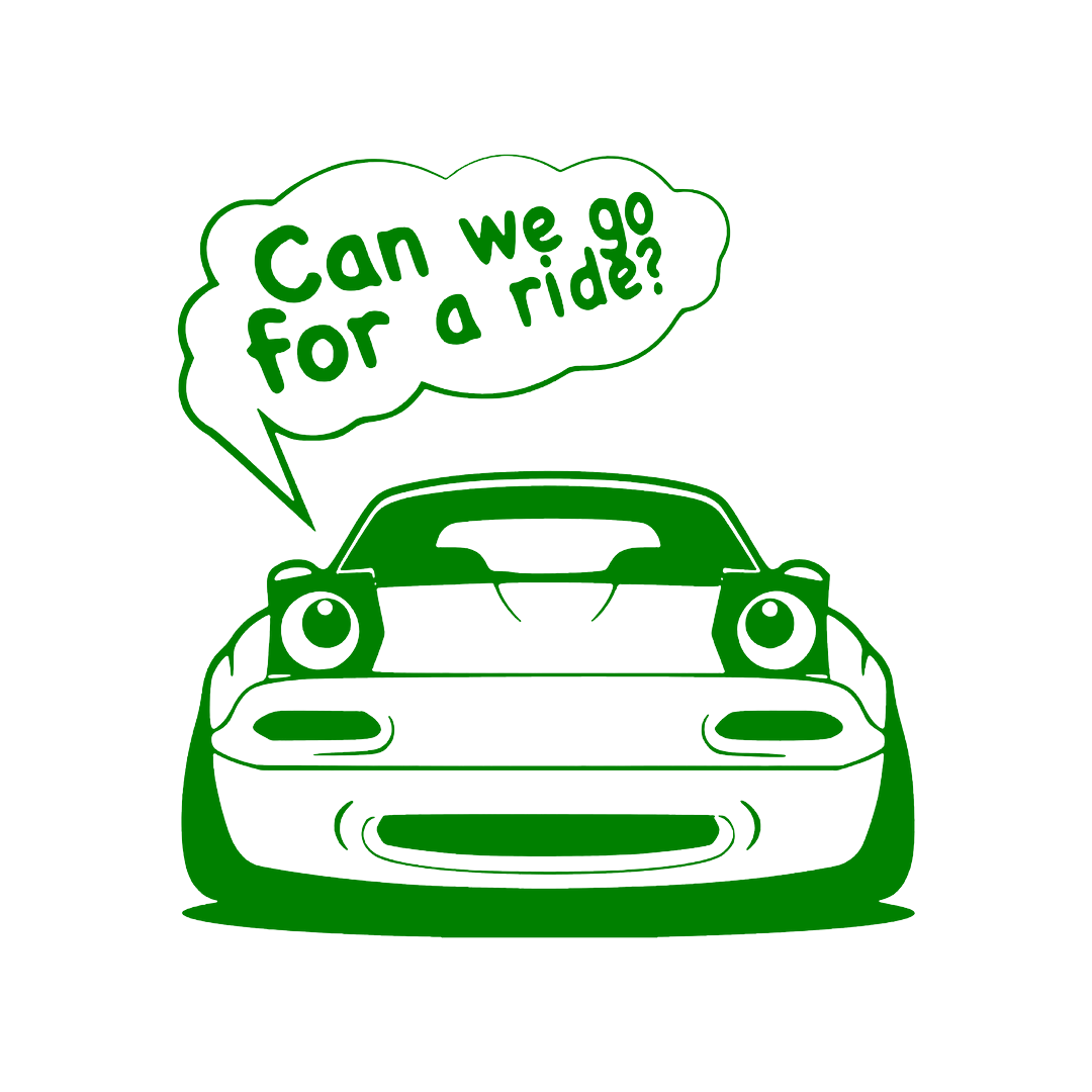 Sticker - CAN WE GO FOR A RIDE