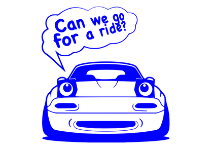 Sticker - CAN WE GO FOR A RIDE