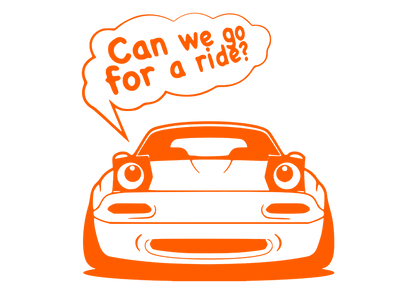 Sticker - CAN WE GO FOR A RIDE