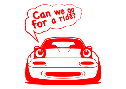 Sticker - CAN WE GO FOR A RIDE