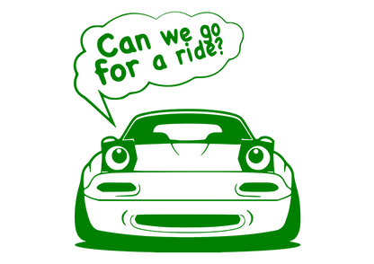 Sticker - CAN WE GO FOR A RIDE