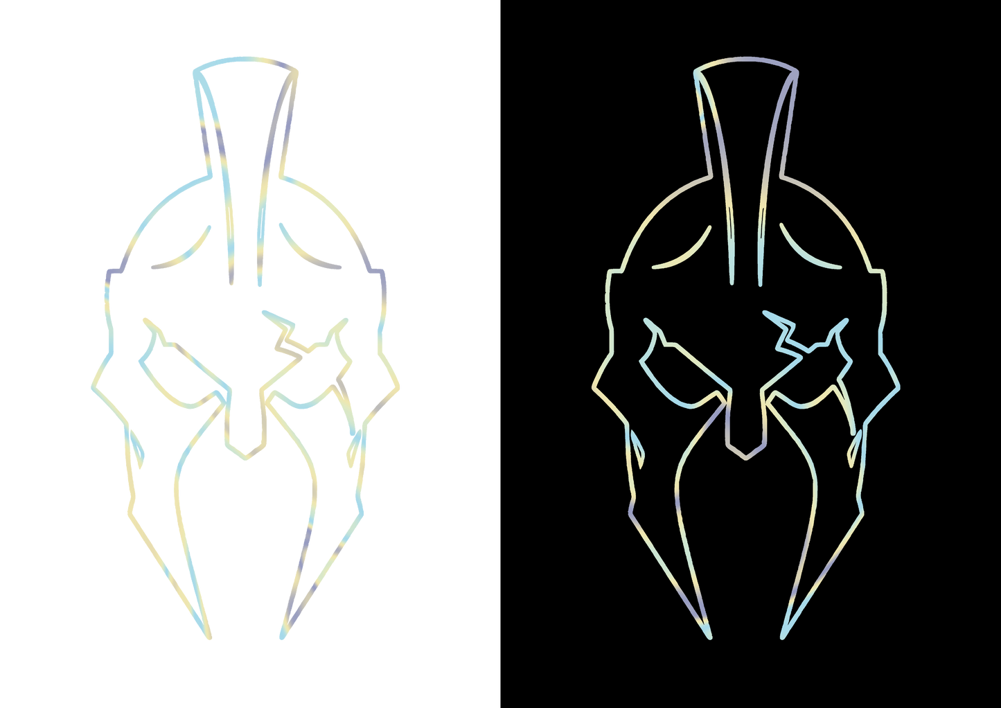 Sticker Luneta - SPARTAN HELMET