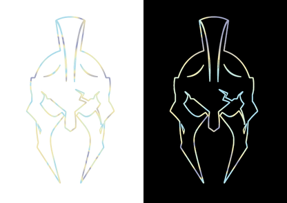 Sticker Luneta - SPARTAN HELMET
