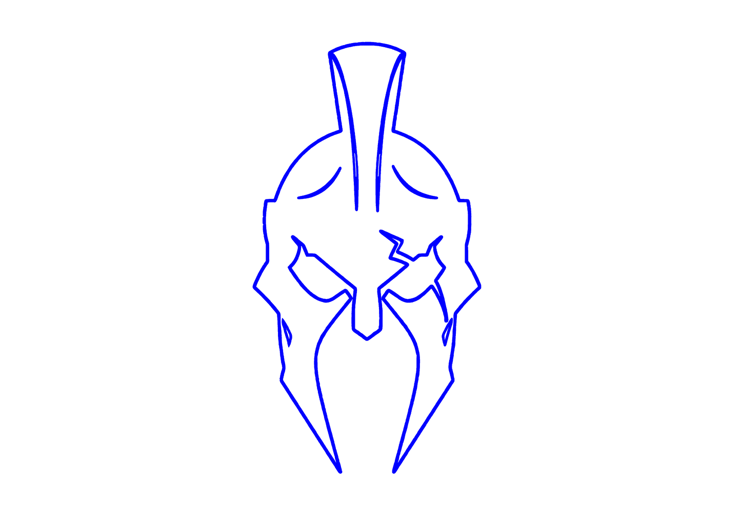 Sticker Luneta - SPARTAN HELMET