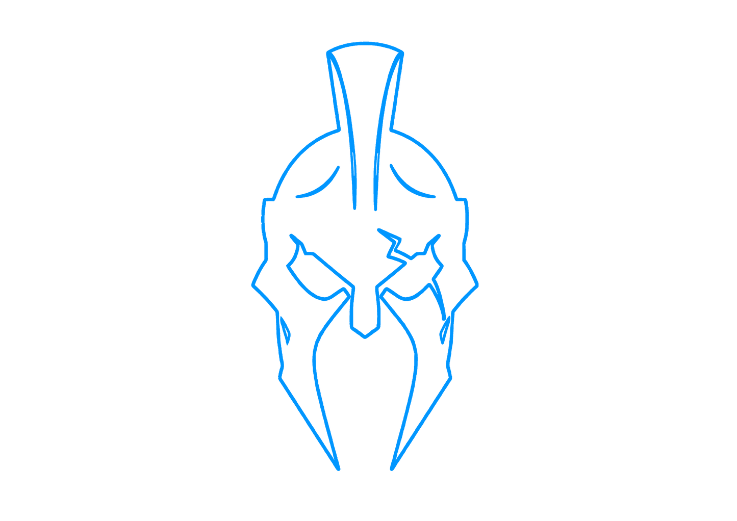 Sticker Luneta - SPARTAN HELMET