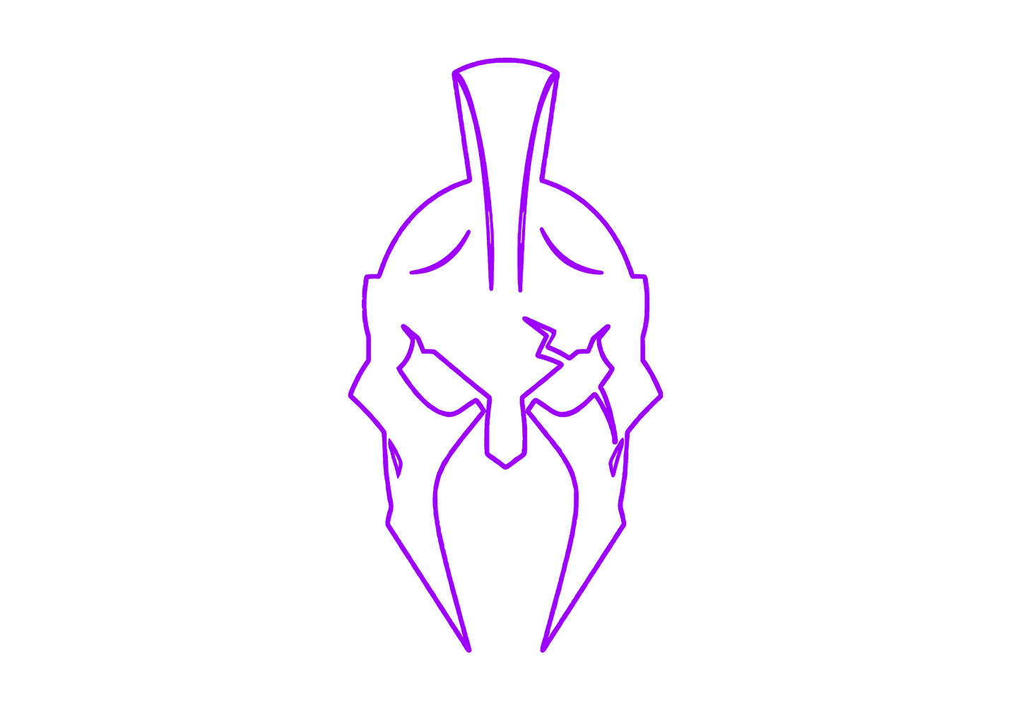 Sticker Luneta - SPARTAN HELMET