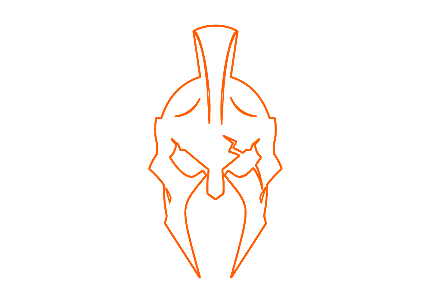 Sticker Luneta - SPARTAN HELMET