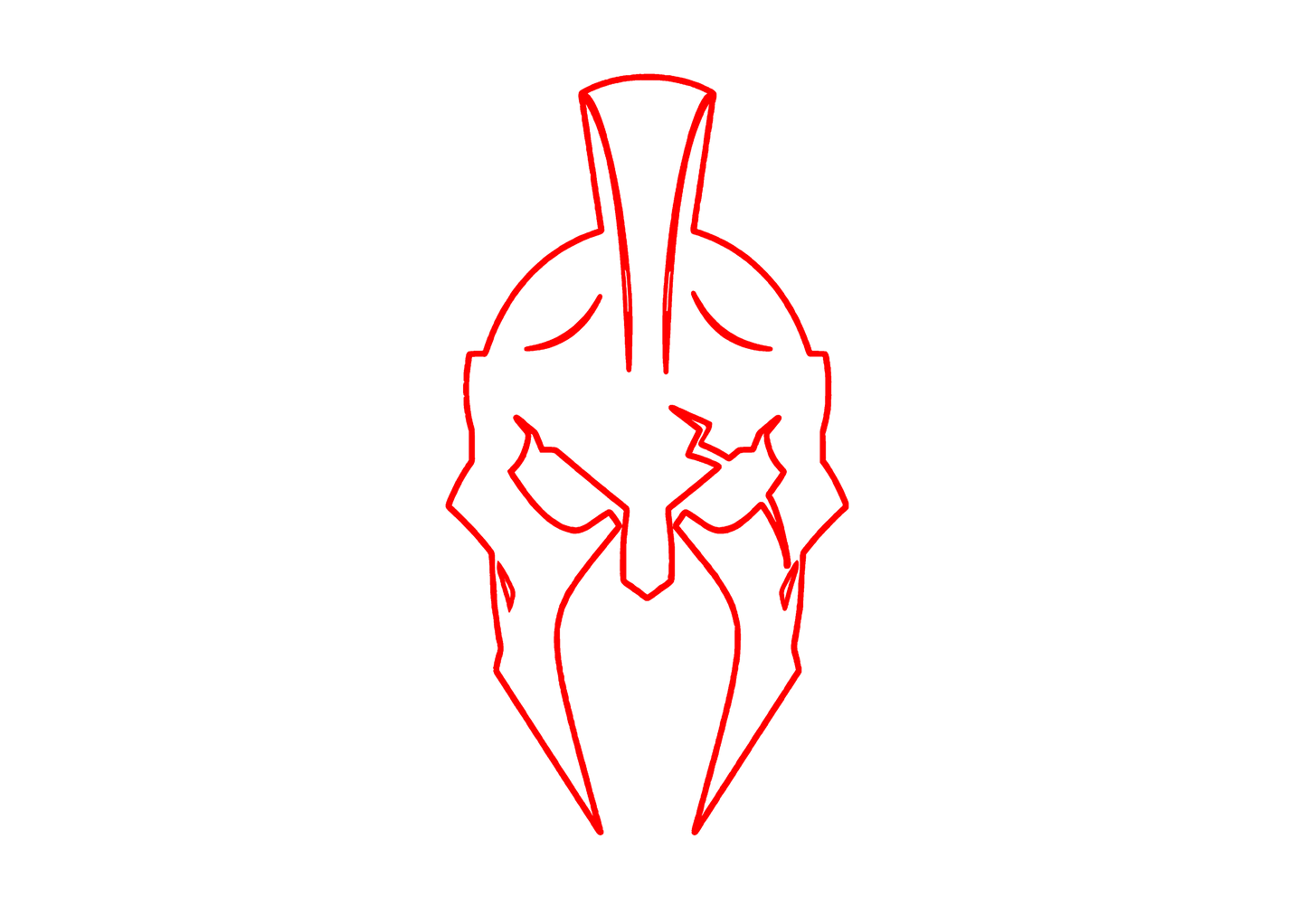 Sticker Luneta - SPARTAN HELMET