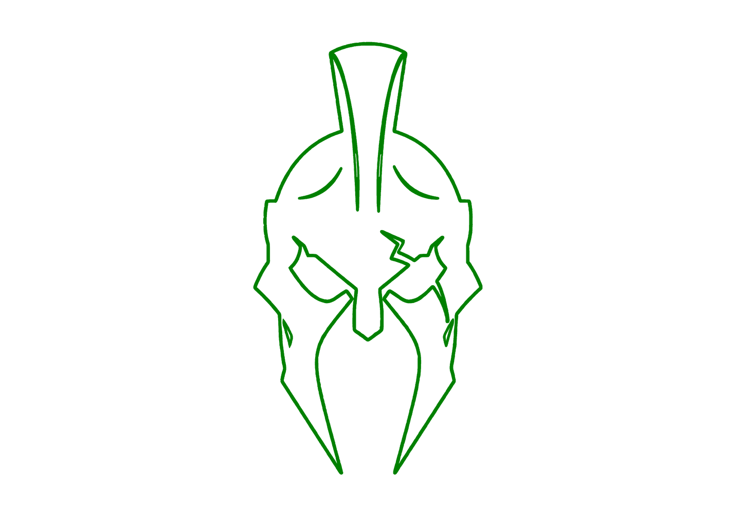 Sticker Luneta - SPARTAN HELMET
