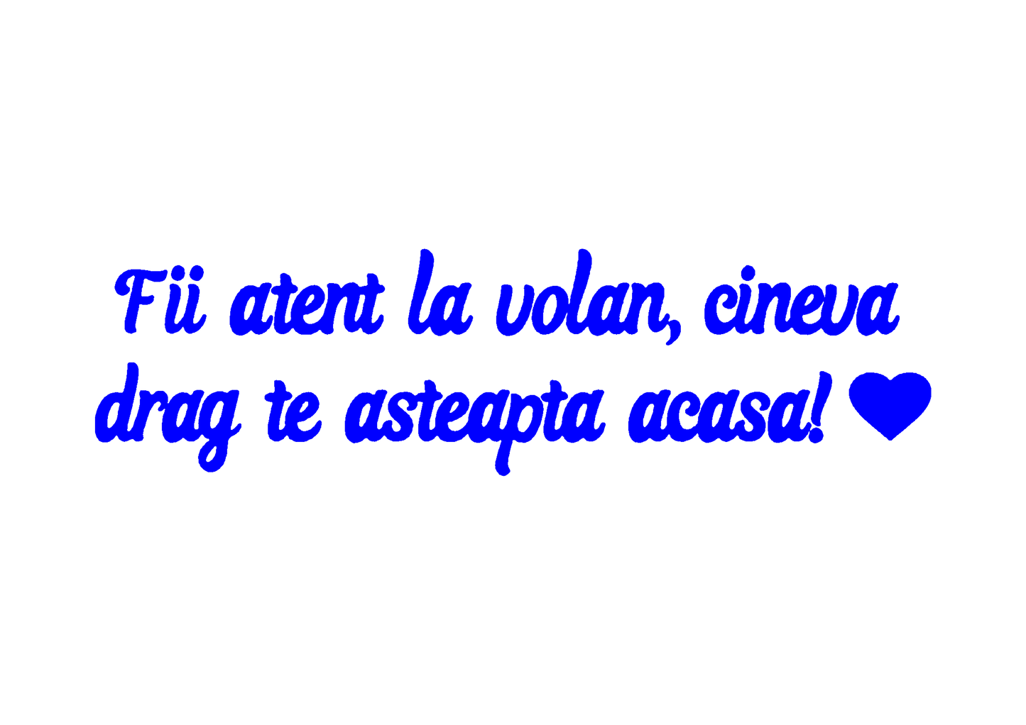 Sticker - FII ATENT LA VOLAN
