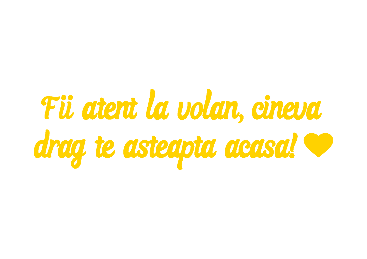 Sticker - FII ATENT LA VOLAN