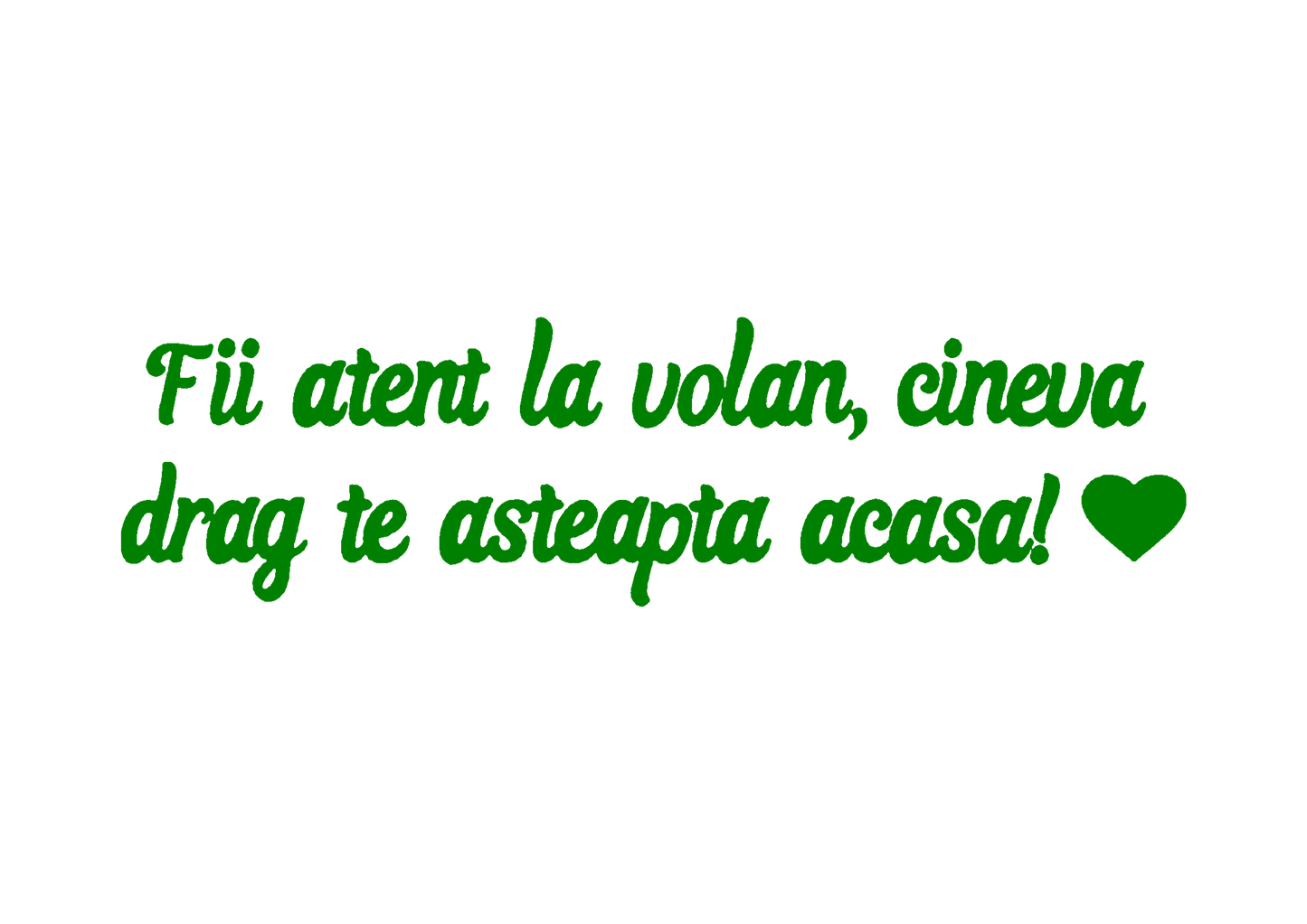 Sticker - FII ATENT LA VOLAN