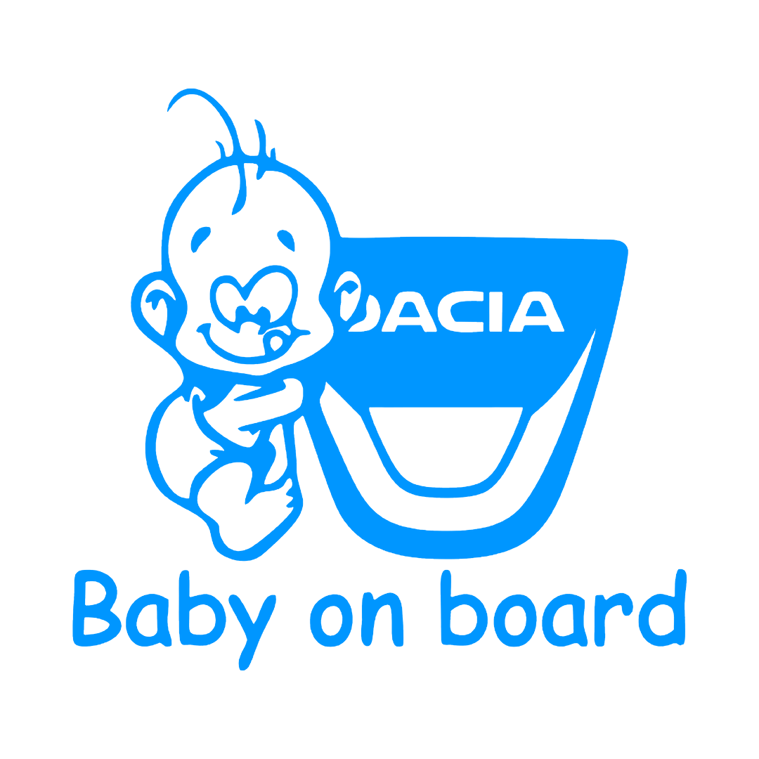 Sticker - BABY ON BOARD DACIA