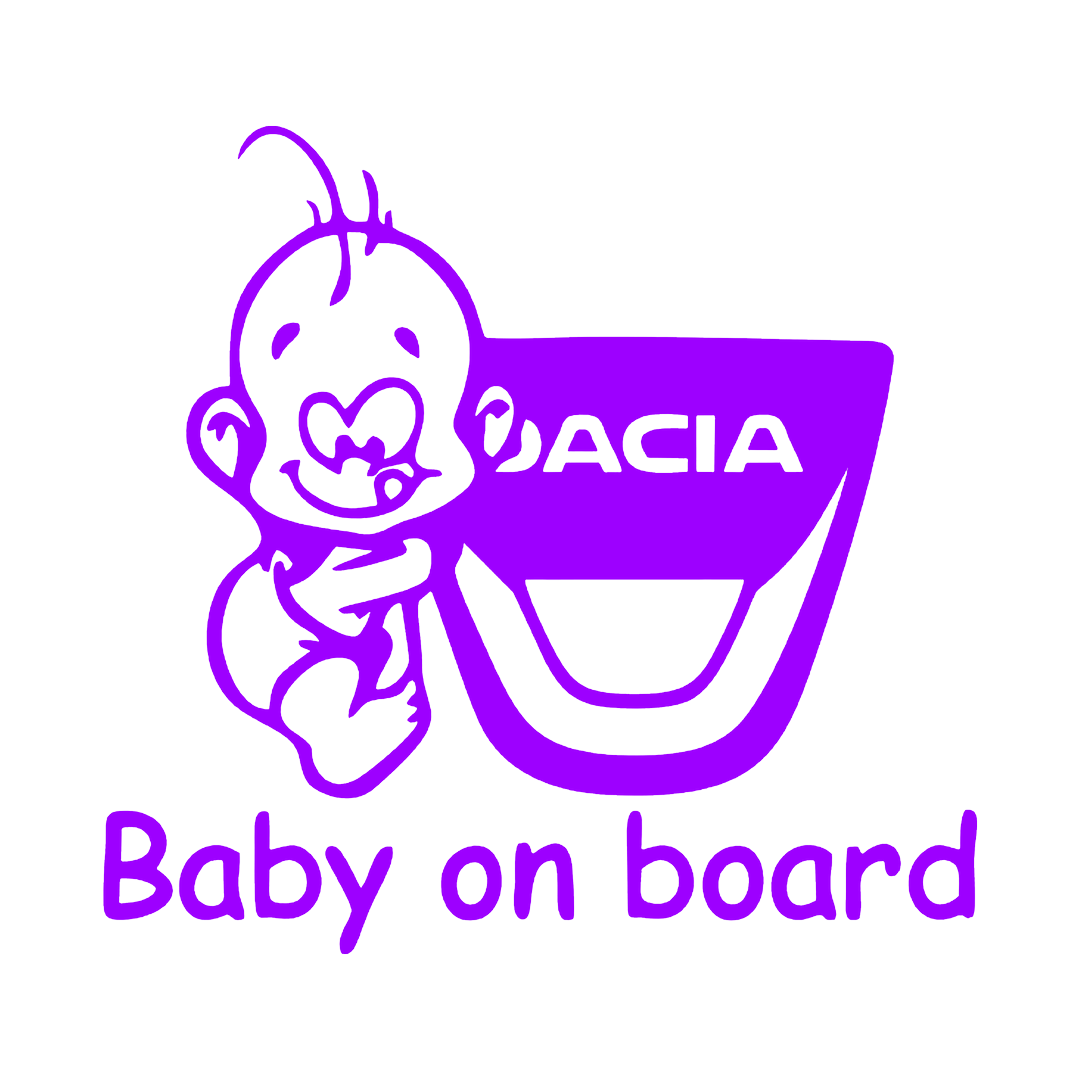Sticker - BABY ON BOARD DACIA