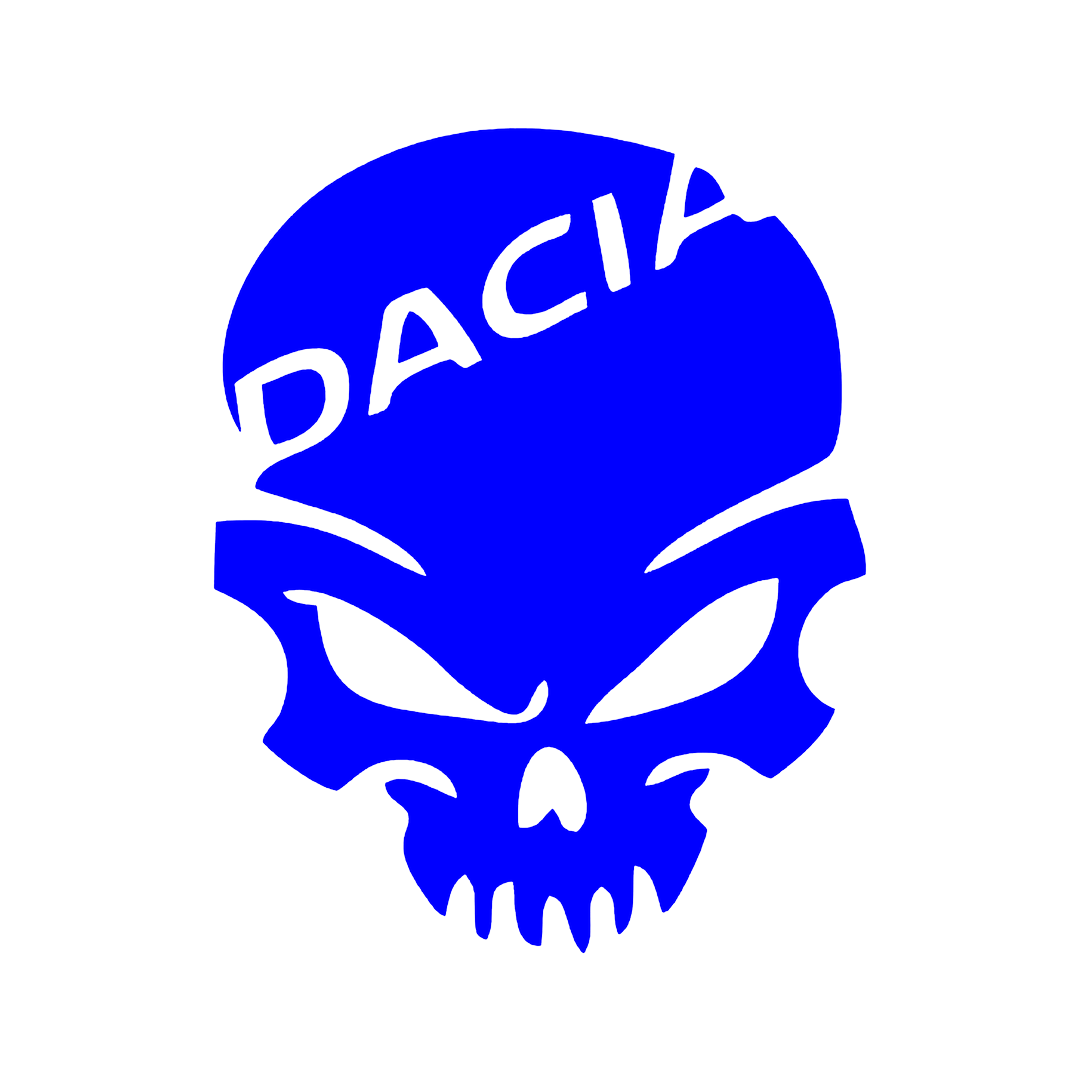 Sticker - DACIA SKULL