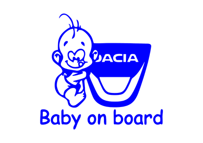 Sticker - BABY ON BOARD DACIA 1