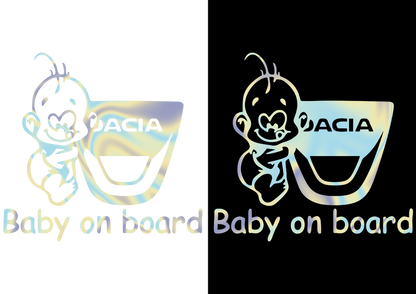 Sticker - BABY ON BOARD DACIA 1