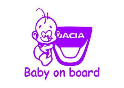 Sticker - BABY ON BOARD DACIA 1