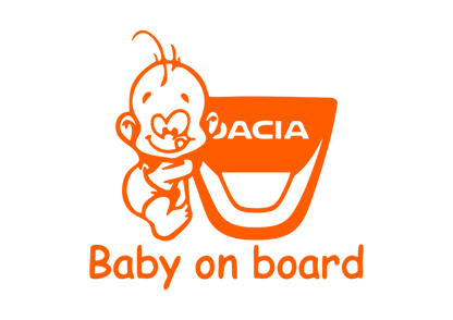 Sticker - BABY ON BOARD DACIA 1