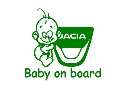 Sticker - BABY ON BOARD DACIA 1
