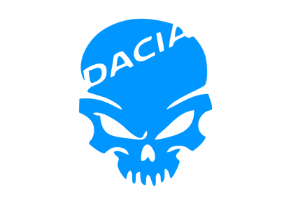 Sticker - DACIA SKULL 1